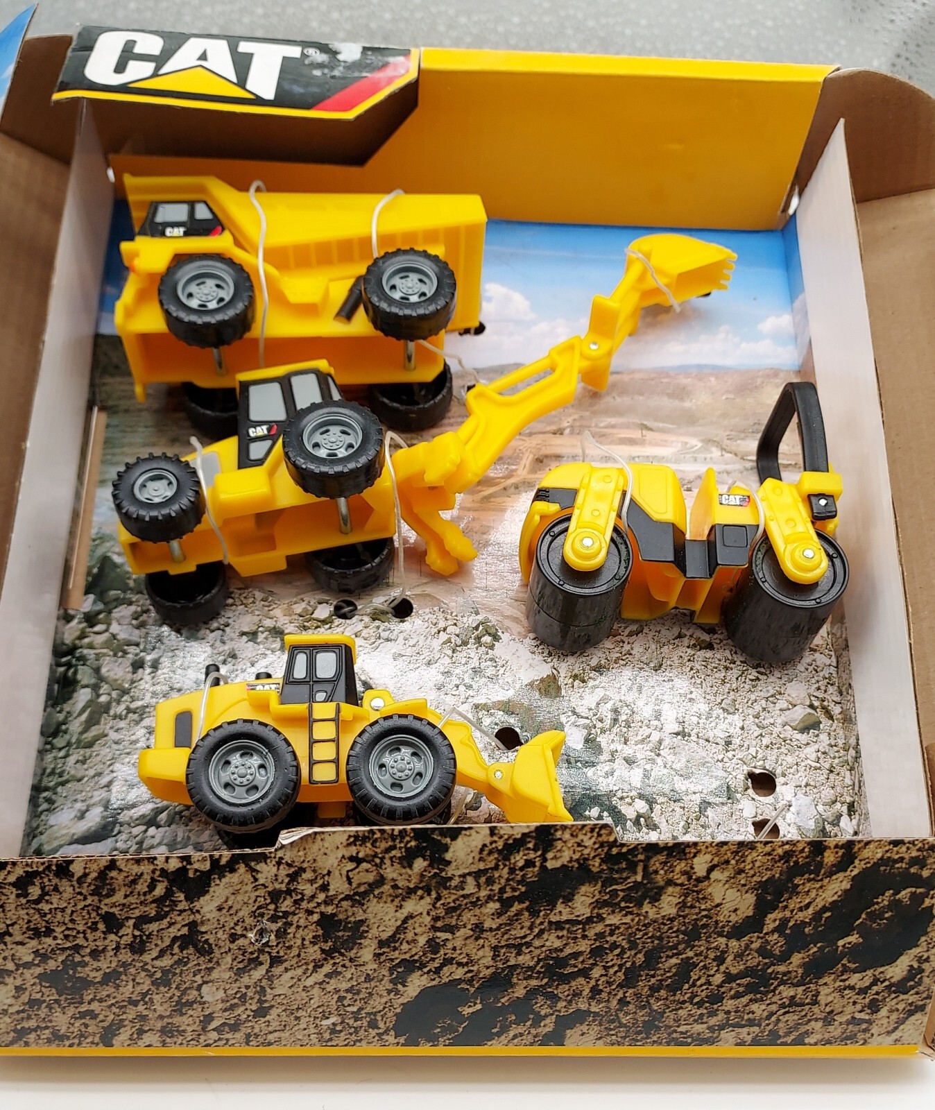 CAT mini machines, Dump Truck Excavator Loader Road Roller, in OB, Very nice!