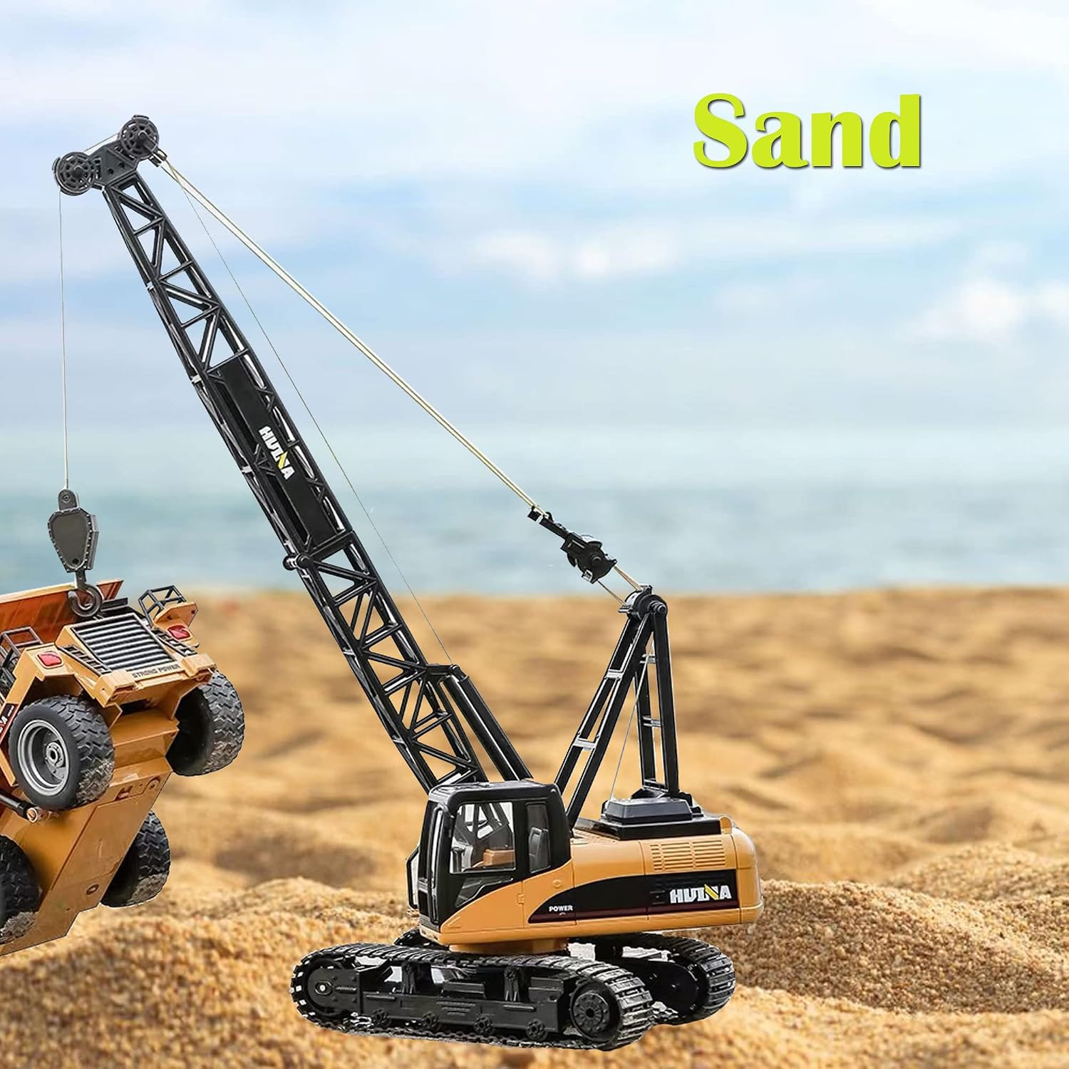 1/50 Heavy Duty Construction Metal Crawler Crane, Truck Crane Vehicle Toys for K