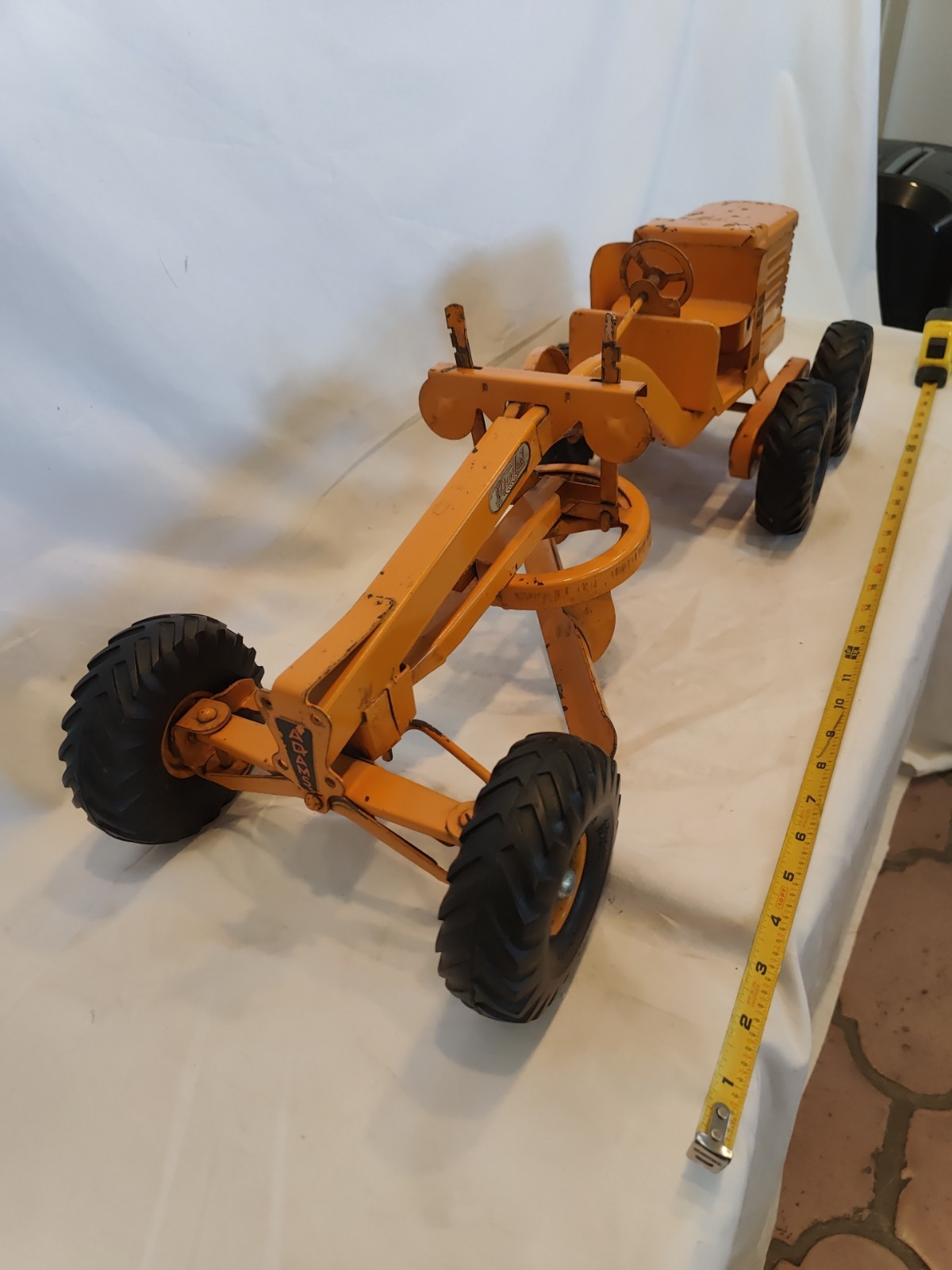Doepke Model Toys Adams Road Grader Diesel Motor Steel 1950’s Vintage Nice Cond.