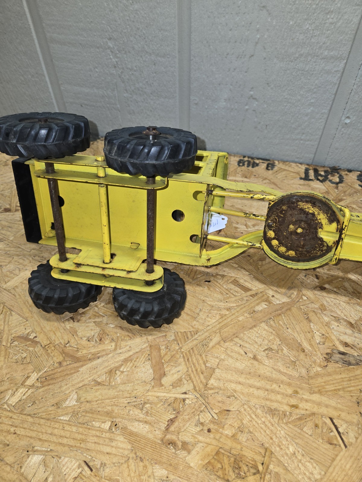 Vintage Tonka Road Grader Construction Yellow 1/12 Scale