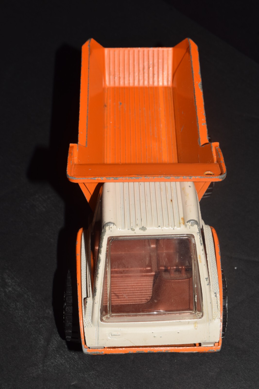 Vintage 1975 Hubley Gabriel Mighty-Metal Truckers Dump Truck Orange and White