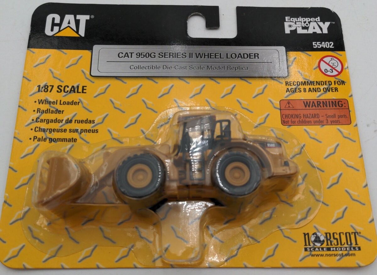Norscot 55402 1:87 Scale CAT 950G Series II Wheel Loader Construction Vehicle