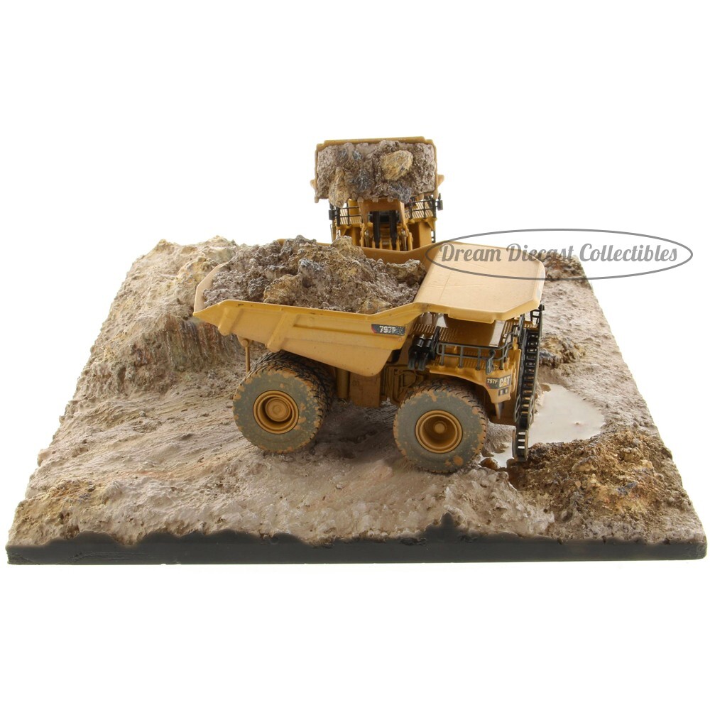 ⭐1:125 CAT WEATHERED 994K WHEEL LOADER & 797F MINING TRUCK DIECAST MASTERS 85762