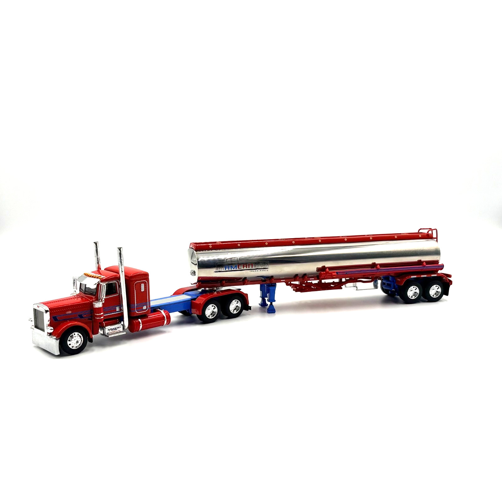 DCP 1/64 Peterbilt 389 36″ Flat Top, Heil Fuel Tanker Sancken Trucking 69-2148