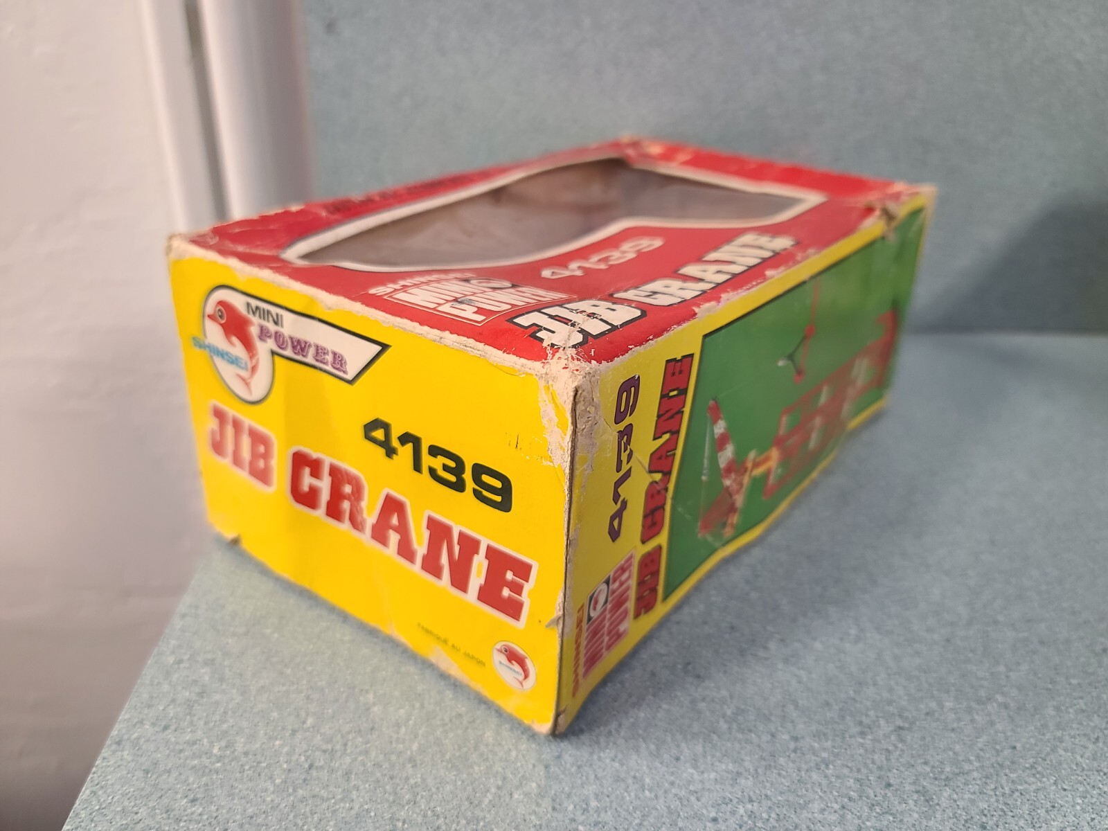 Vintage 1/70 JIB CRANE 4139 Shinsei Mini Power Construction Building Metal USED