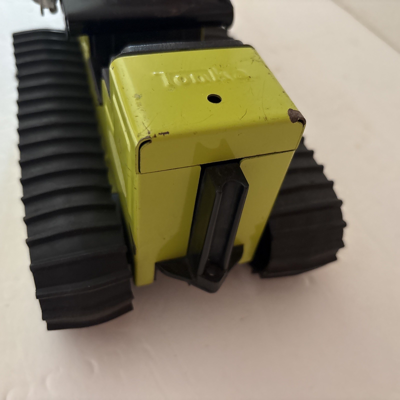 Vintage TONKA T-6 Front end Loader Excavator 1970s Green Steel Bulldozer Digger