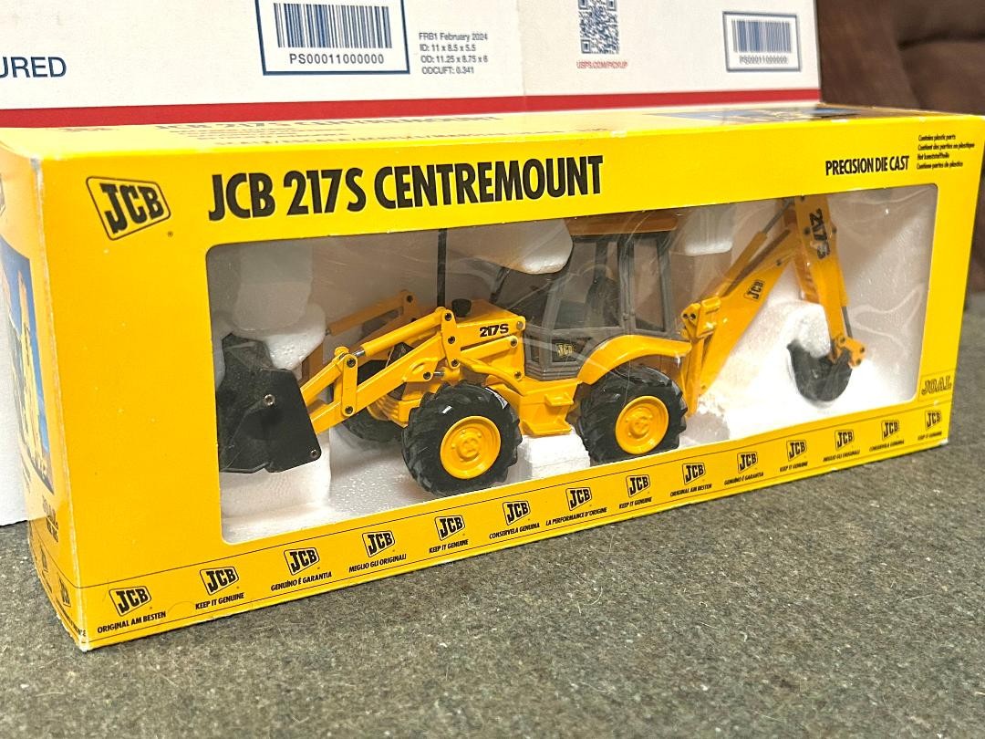 Joal Precision Diecast 1/35 Scale JCB 217S 4x4x4 Backhoe-Loader w/ Original Box!