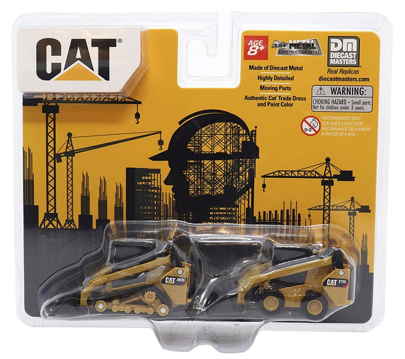 Diecast Masters 84647CS 1/64 Caterpillar 272D2 & 297D2 Skid Steer Loader