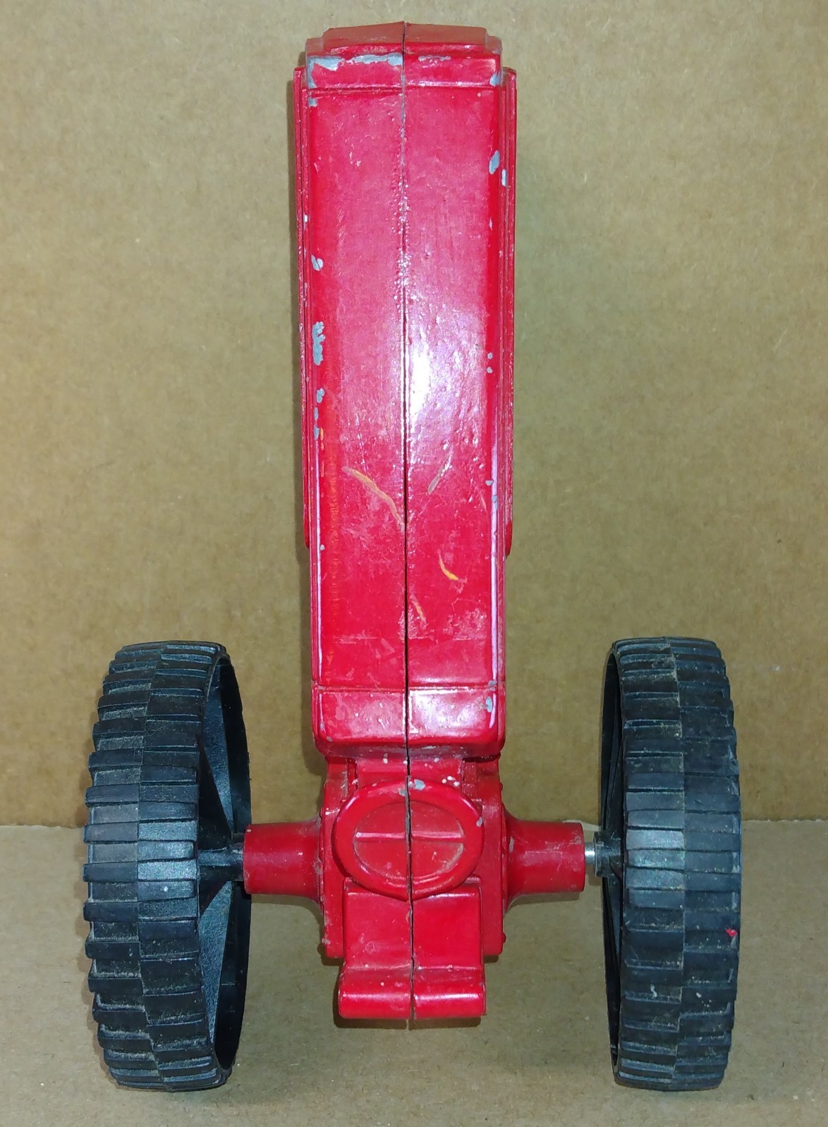 7″ Diecast Aluminum Red Tractor No. A9897 SLIK TOY by Armor Industries