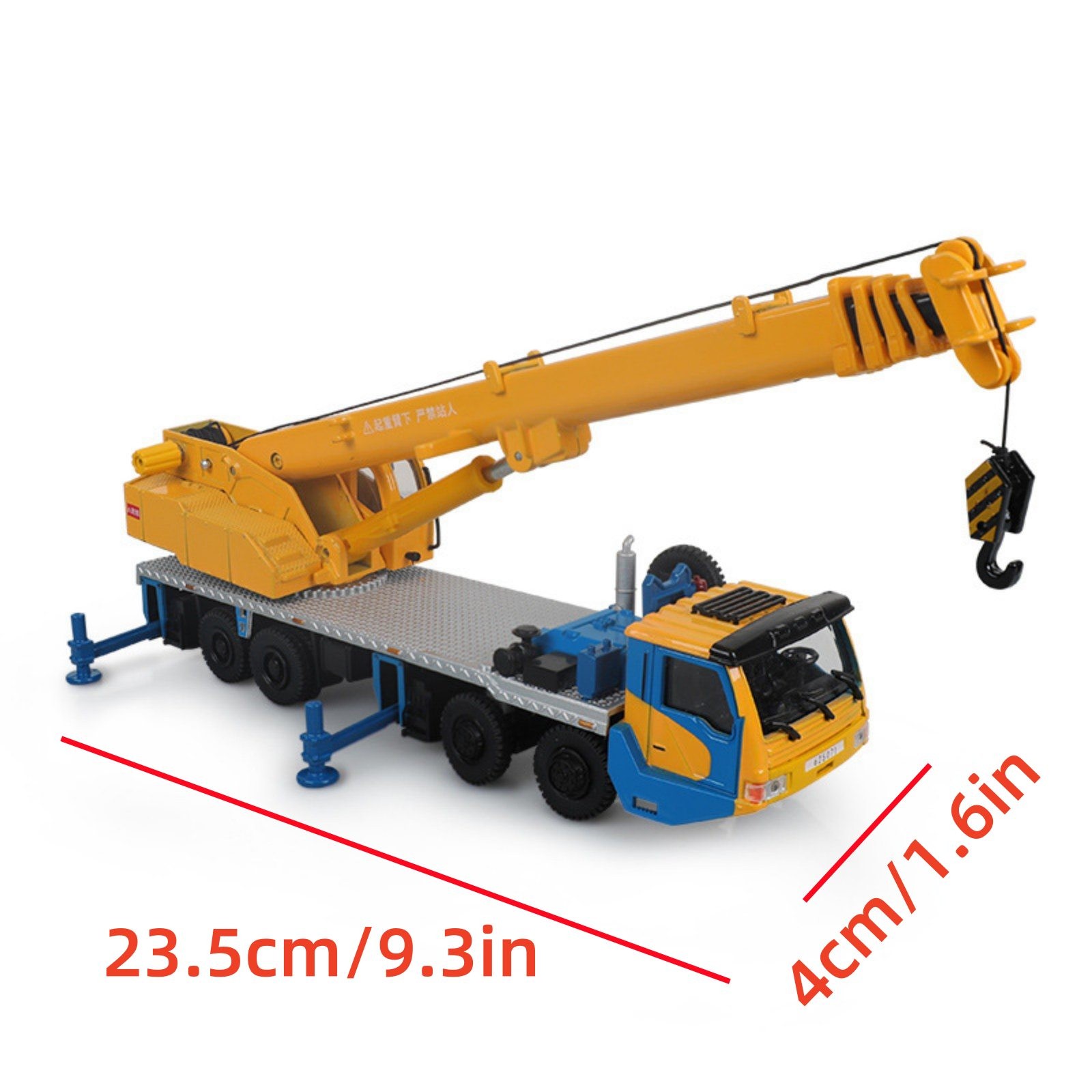 Alloy 1/55 Scale Machinery Lift Crane Truck Vehicle Model Decor Toy Collection