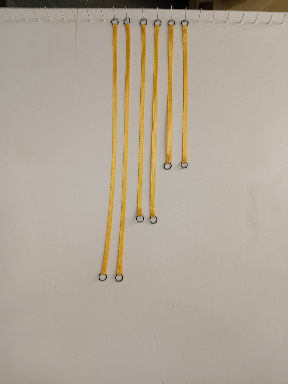 Crane Nylon Lift Straps (6) 1/87th. Light Gold. Close to Liebherr Yellow.