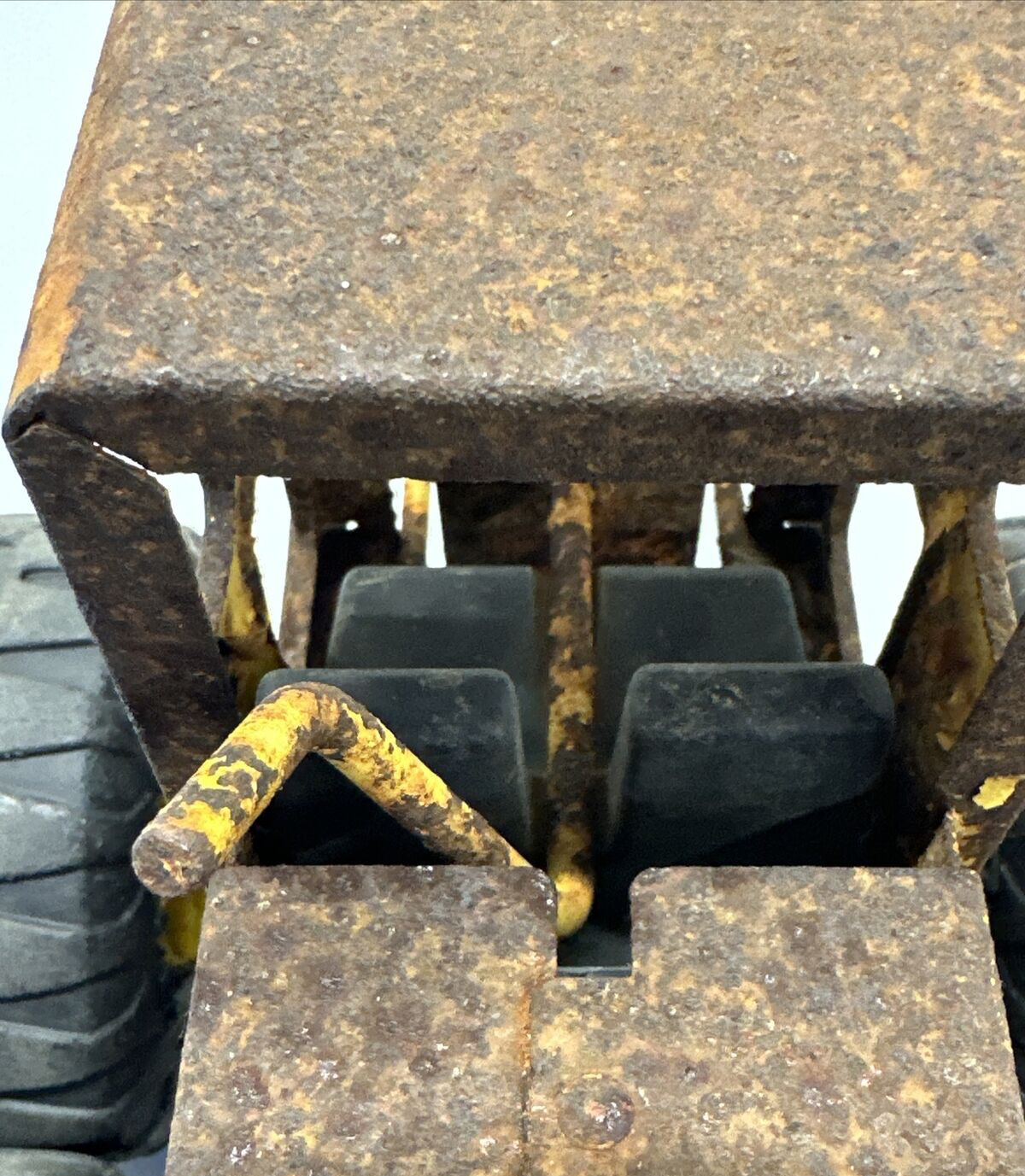 Vintage Tonka Road Grader 1960s? 70’s? Toy Pressed Metal Yellow Approx. 17” Long