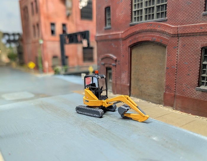 1/87 HO Scale Custom Built Kubota Mini Excavator. 3D Printed Resin Model