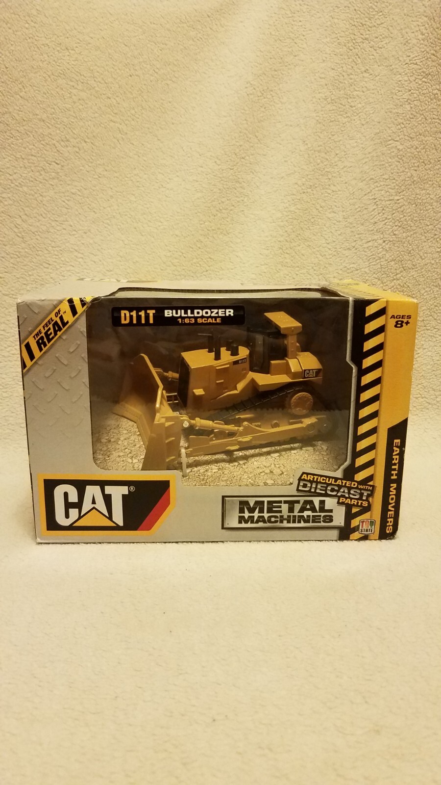 Cat-Metal Machines, 1:63 Scale, D11T Bulldozer W/Diecast Parts By Toy State