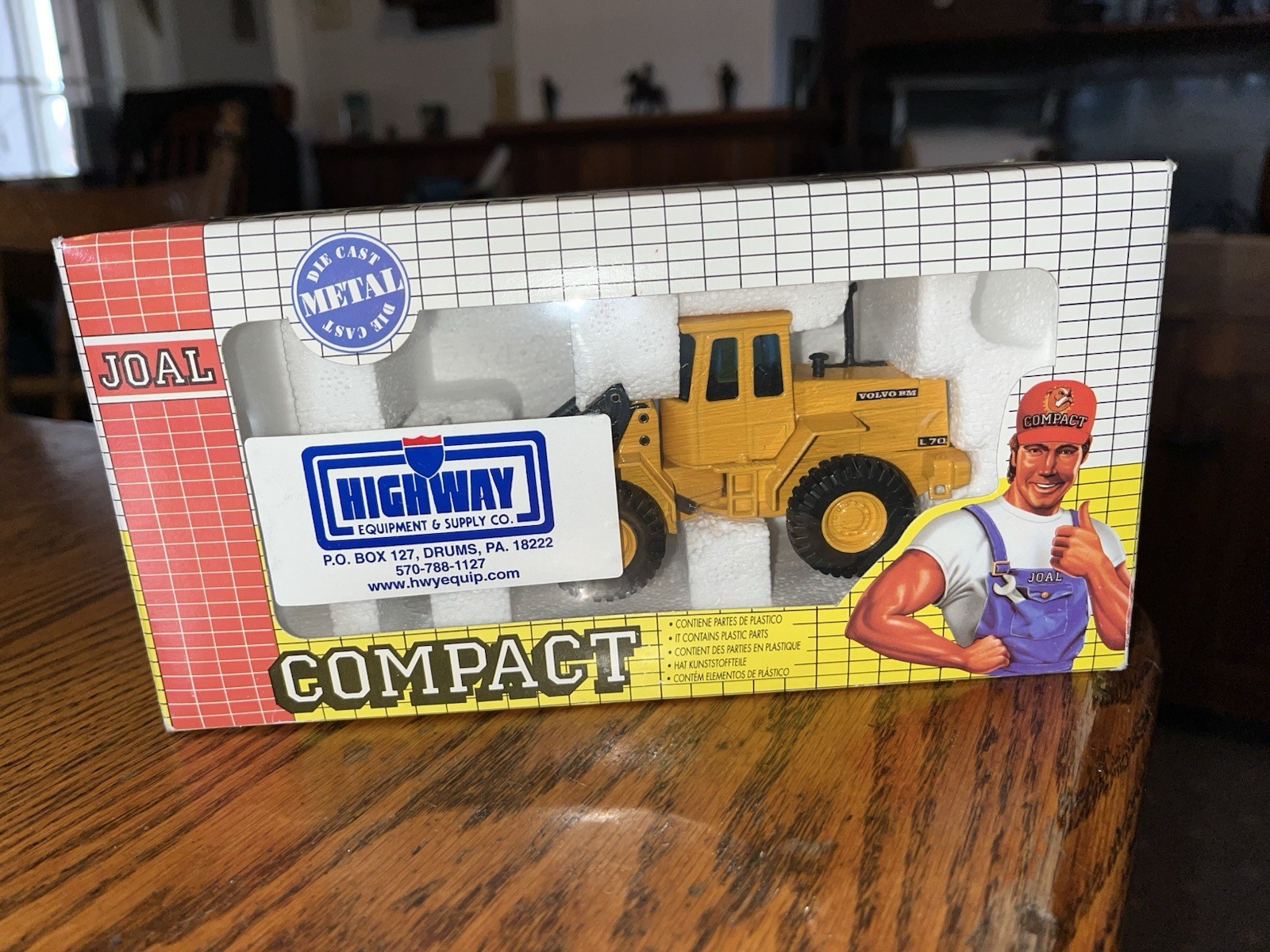 Joal Volvo BM L70C Loader. 1:50 Scale W/ Dealers Tag Drums, PA