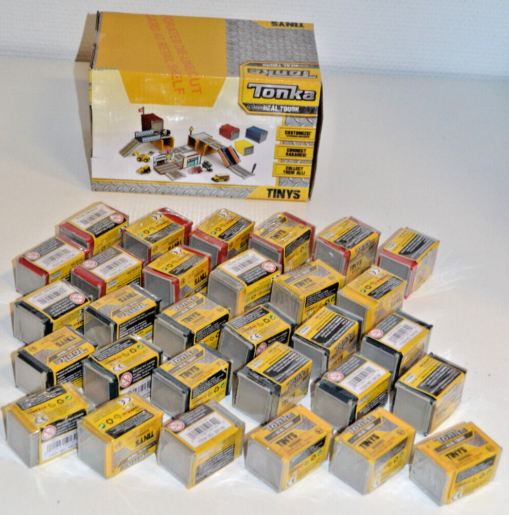 Tonka REAL TOUGH TINYS 30 pieces in original box display