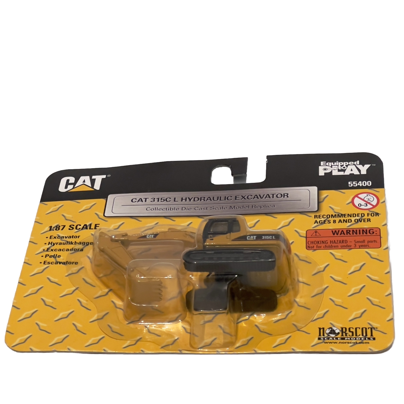 Diecast Norscot Die-Cast 1/87 HO Scale Cat 315C Excavator 55400 NEW NRFB 2005