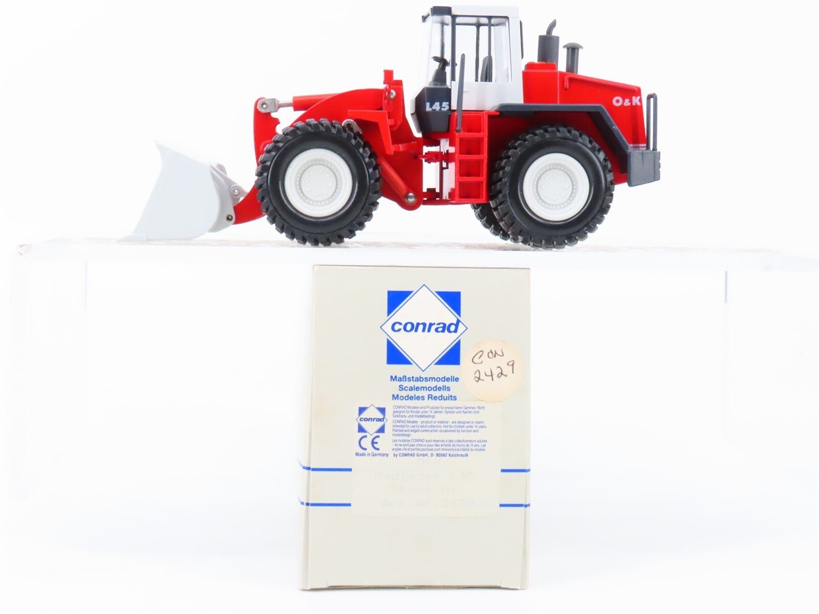 O&K L45 Wheel Loader – Conrad 1:50 Scale Diecast Model #2429 New