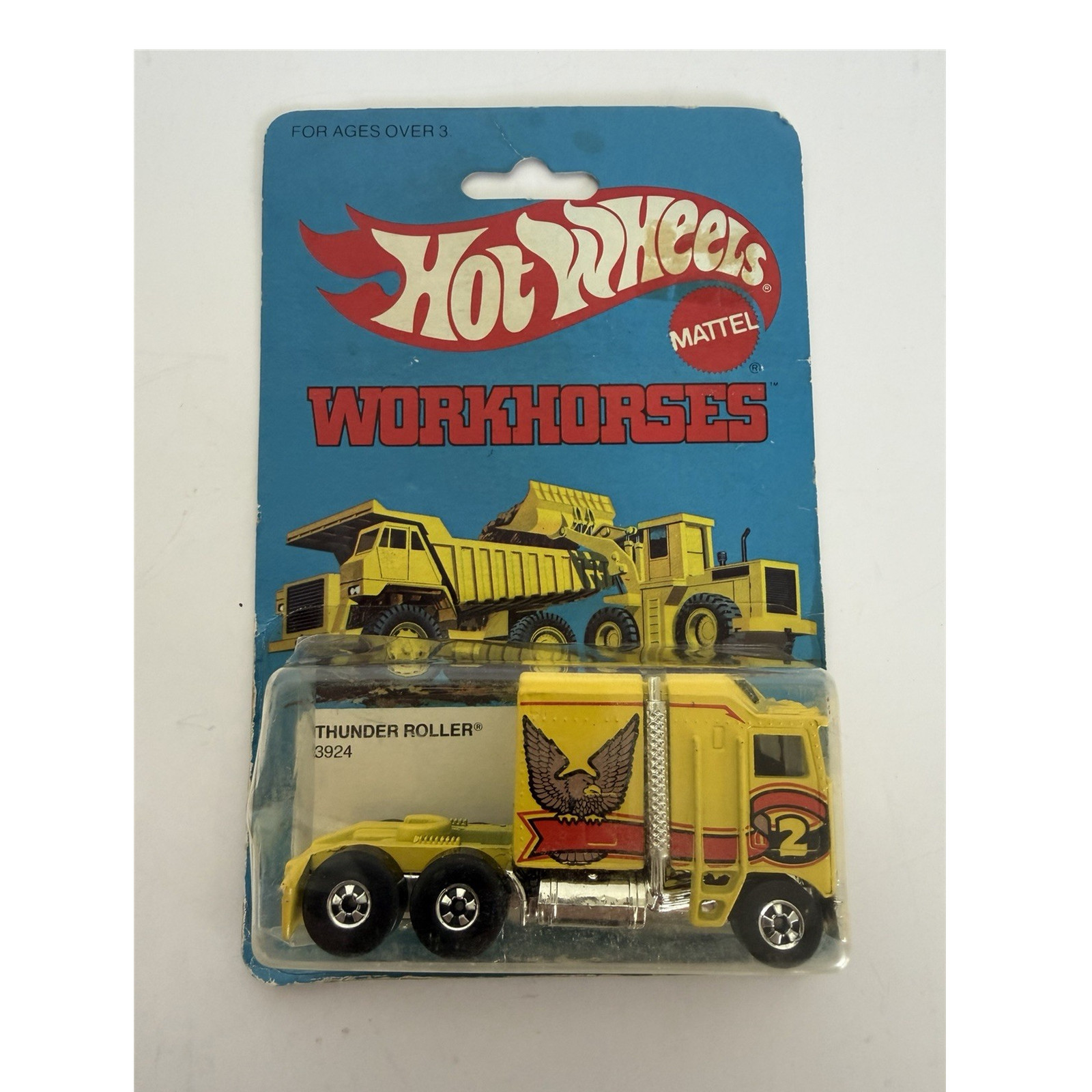 Hot Wheels Workhorses Thunder Roller 3924 Yellow Diecast Vehicle 1979