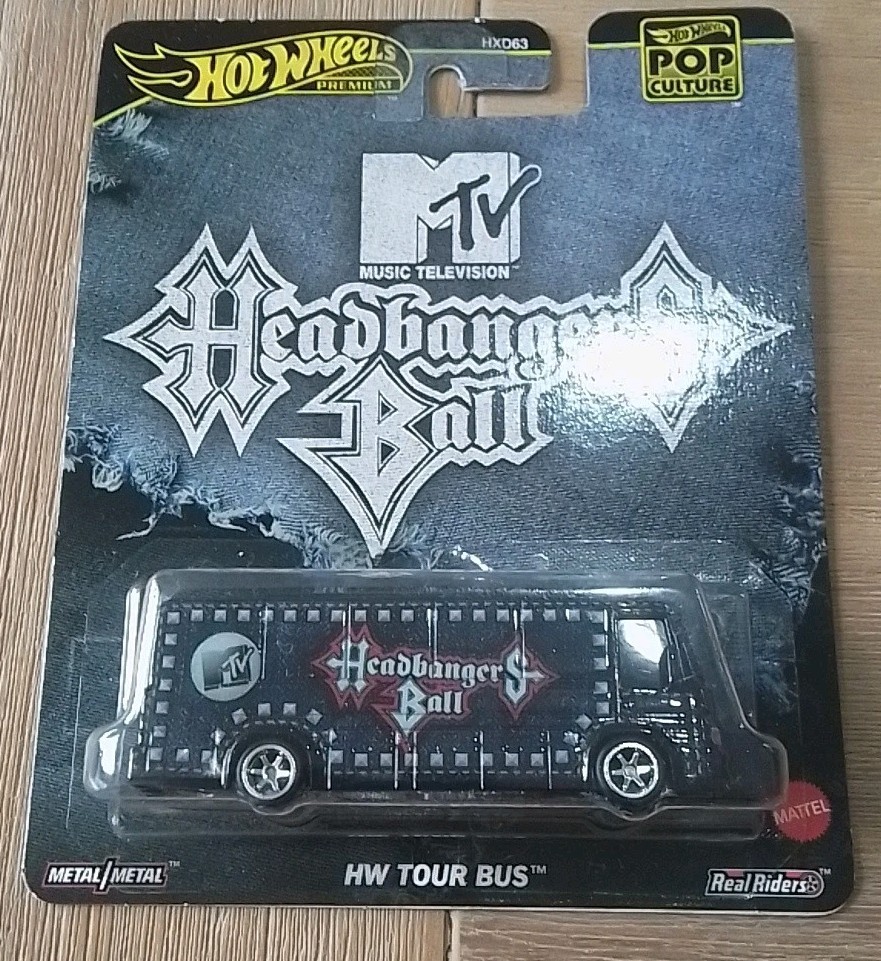 Hot Wheels Premium Pop Culture MTV Headbangers Ball HW Tour Bus BRAND NEW MINT