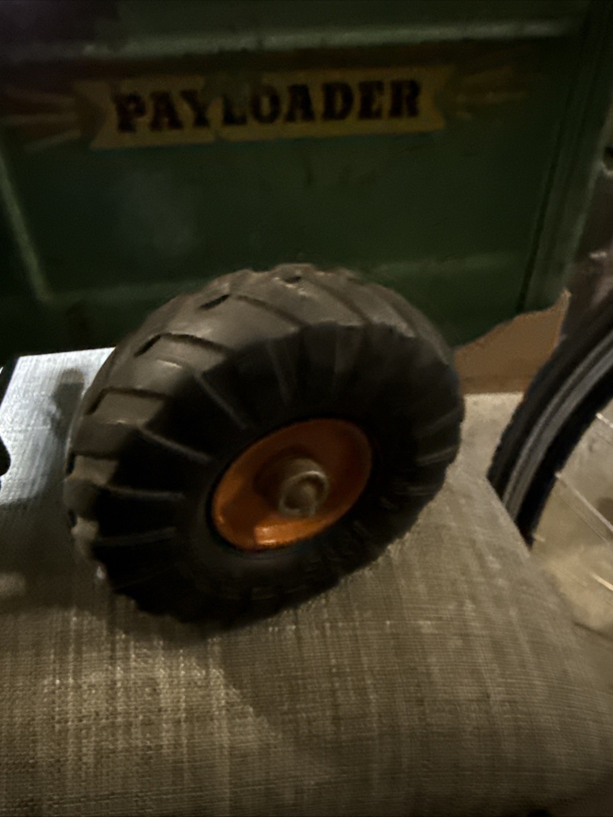 Rare Vtg Nylint Hough H-25 Payloader Green Pressed Steel Construction Toy