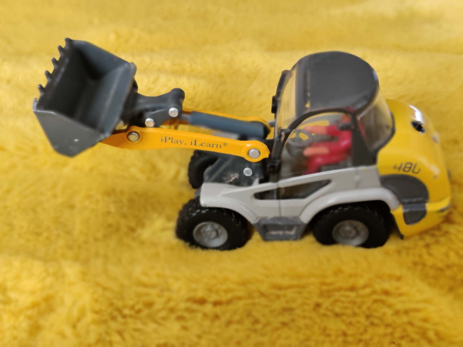Kids Toy Four wheelloade Model Alloy Shovel Forklift Truck Diecast Engineering