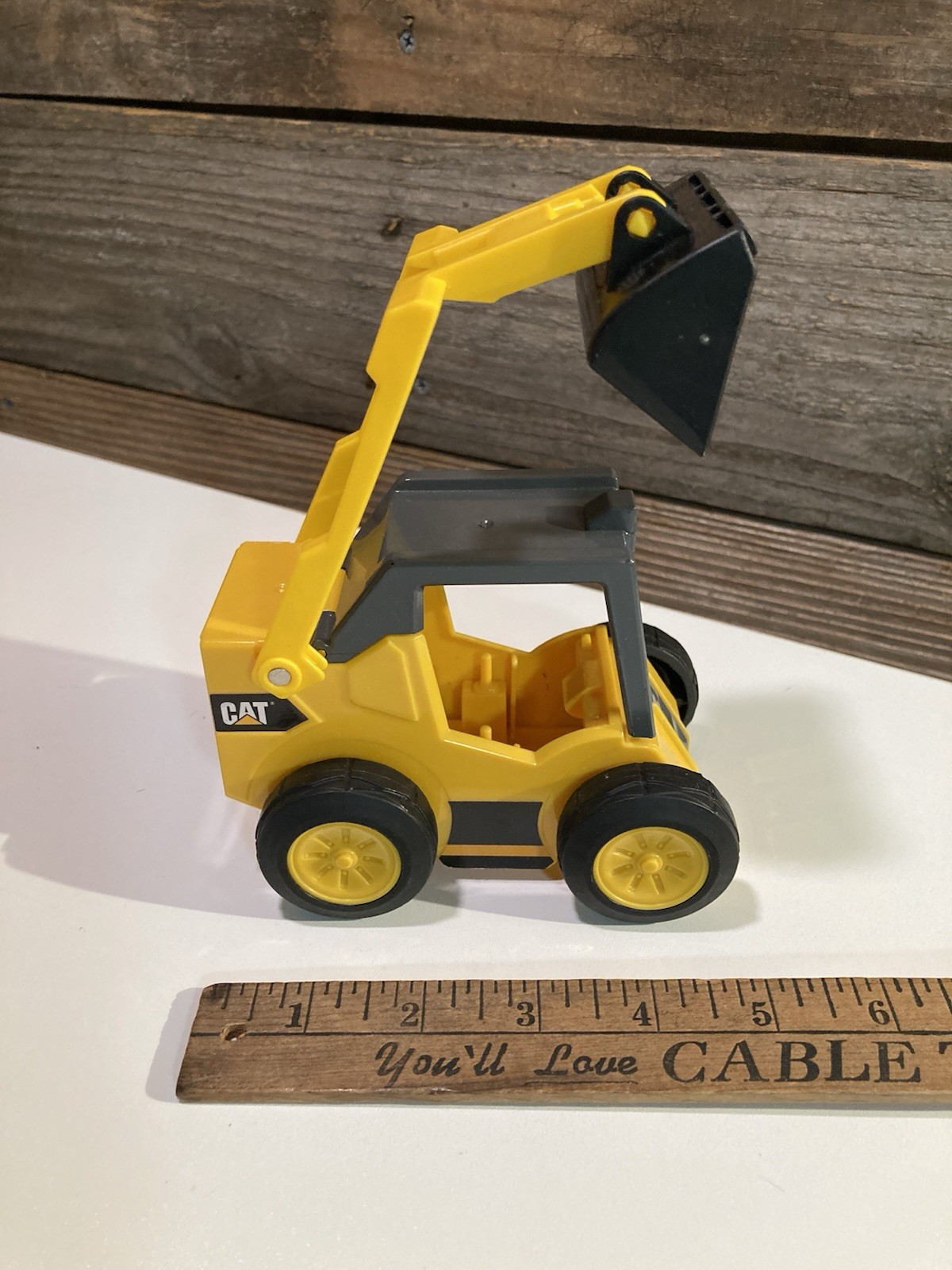 Toy State CAT Truck Trailer & Skid Steer Loader Truck Toy Caterpillar EUC￼